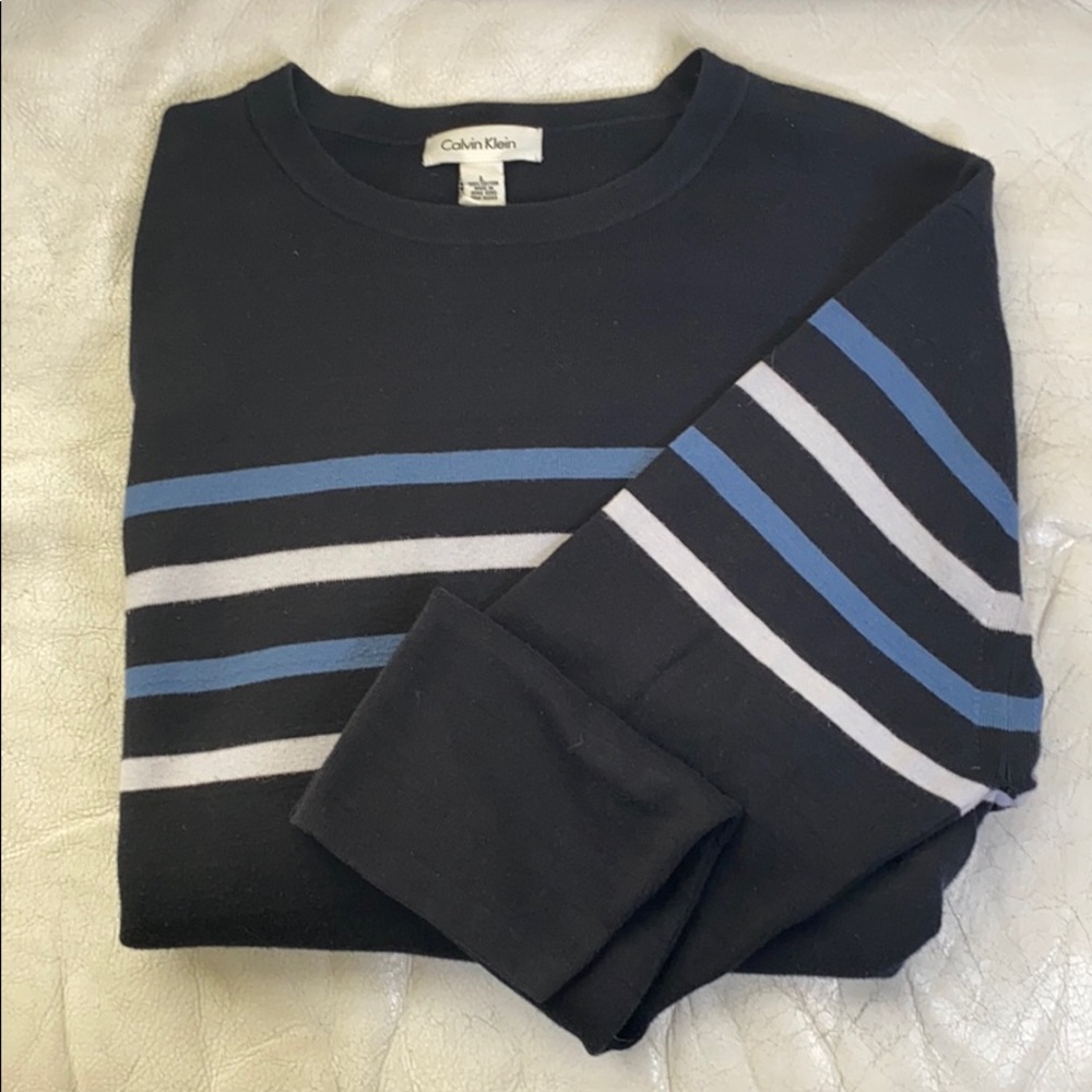 Calvin Klein sweater ,navy,  cotton ,large